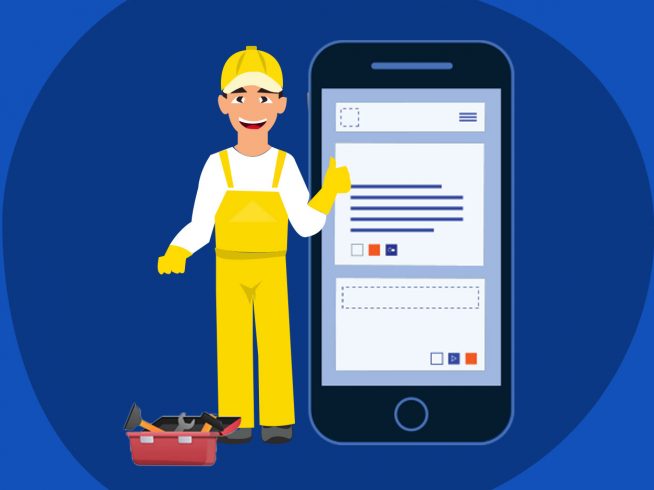 Field technician and a mobile app