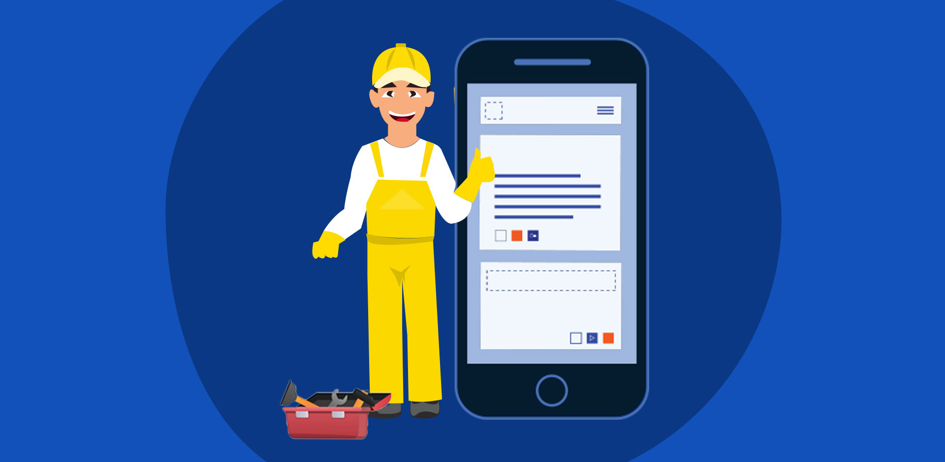 Field technician and a mobile app